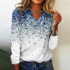 Fresh V-Neck Blue Top
