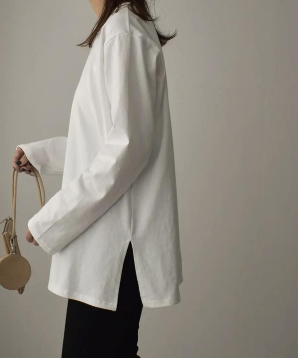 White Round Neck Plain Top