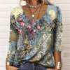 Glamorous Print Long Sleeve Top