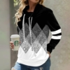 Black and White Long Sleeve Sweatshirt