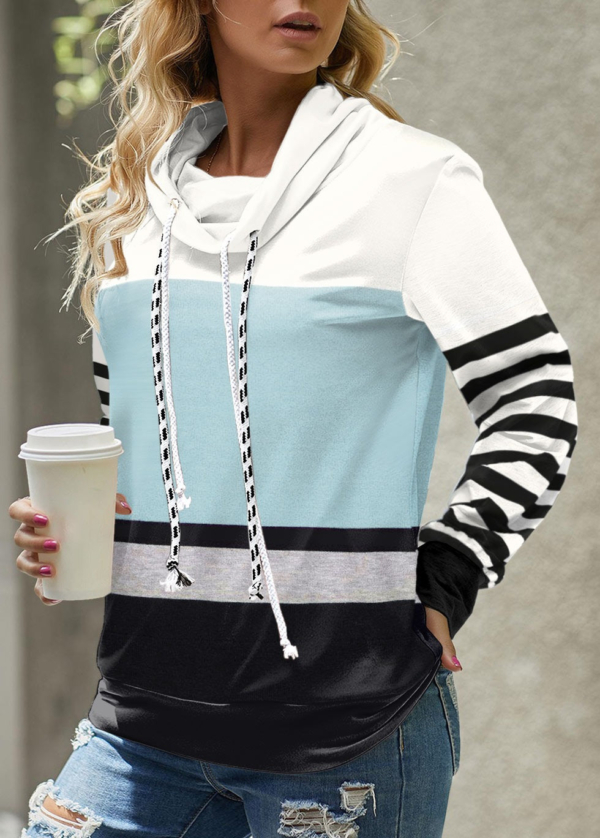Modern Long Sleeve Print Top