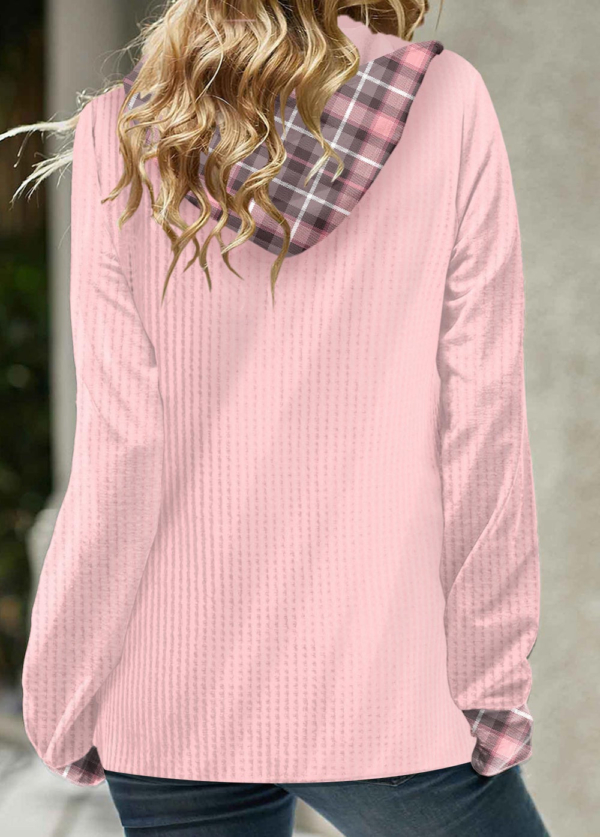 Sweet Pink Print Long Sleeve Sweatshirt