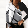 Black And White Print Top