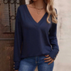 Simple Long Sleeve Plain Top