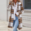 Youthful Plaid Long Sleeve Outerwear