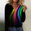 Chic V-Neck Long Sleeve Top