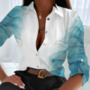 Breezy Floral Print Long Sleeve Shirt