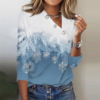 Stylish Blue Print Top