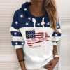 Modern Long Sleeve Print Sweatshirt