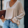 Stylish Color Block Long Sleeve Top