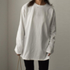 White Round Neck Plain Top