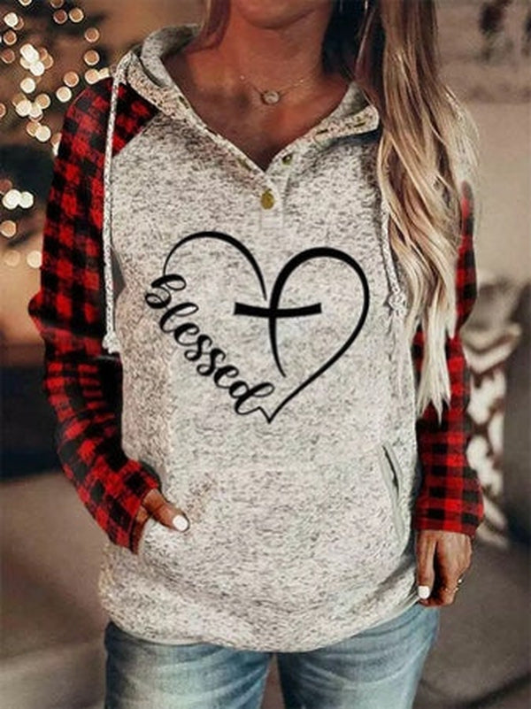 Comfy Grey Print Sweatshirt