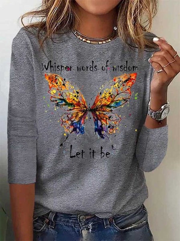 Stylish Print Round Neck Top