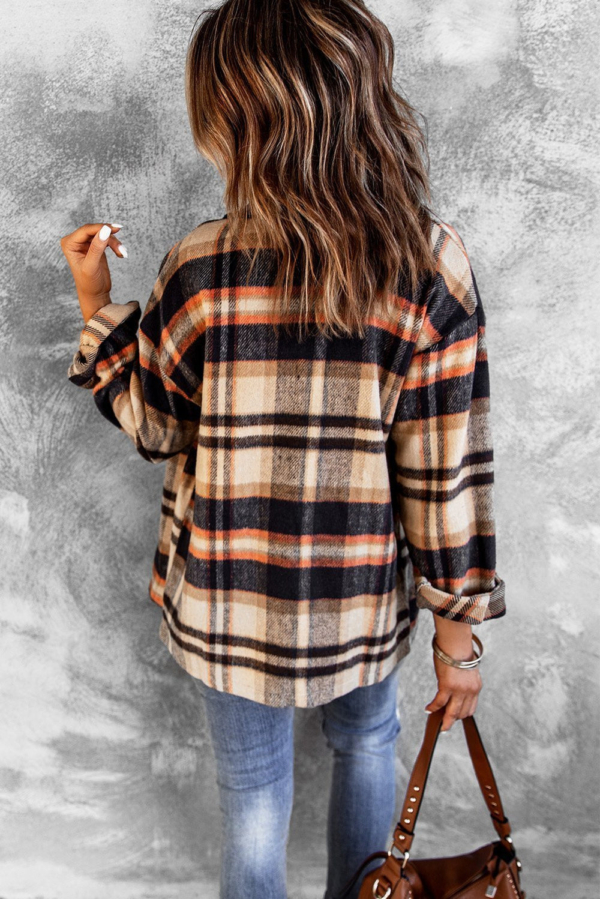 Retro Tan Print Outerwear